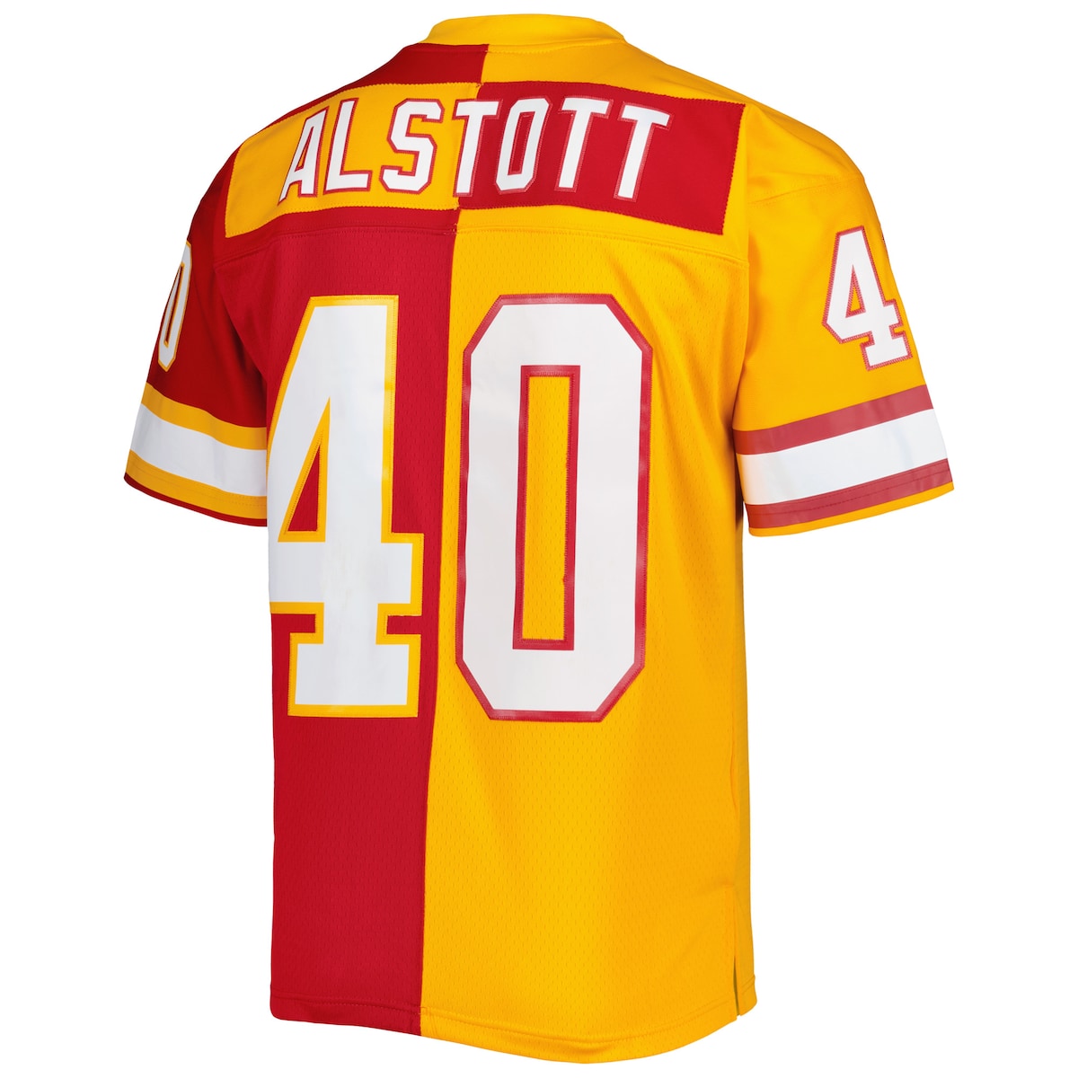 Men's Mike Alstott Mitchell & Ness Buccaneers 1996 Split Legacy Replica Jersey - Orange