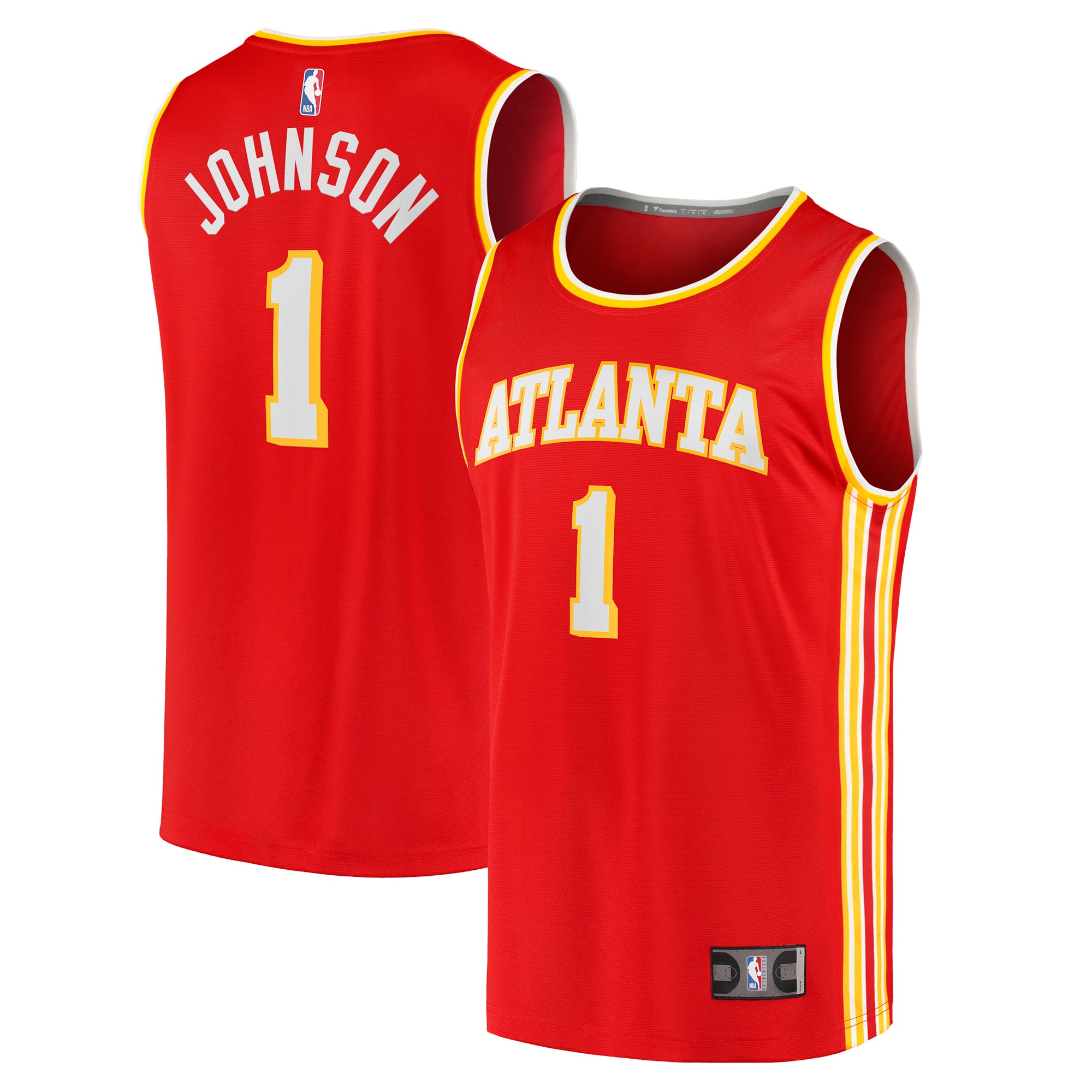 Jalen Johnson Atlanta Hawks Fanatics Branded 2021/22 Fast Break Replica Jersey - Icon Edition - Red