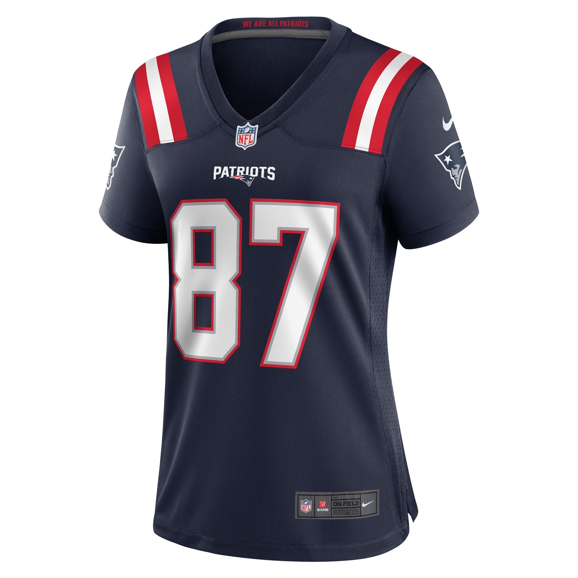 Women's Nike Matt Sokol Navy New England Patriots Game Player Jersey