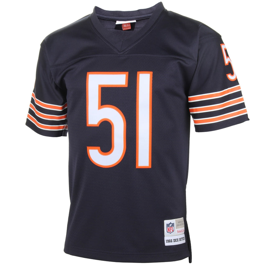 Mens Chicago Bears Dick Butkus Mitchell & Ness Navy Blue Replica 1966 Retired Player Jersey