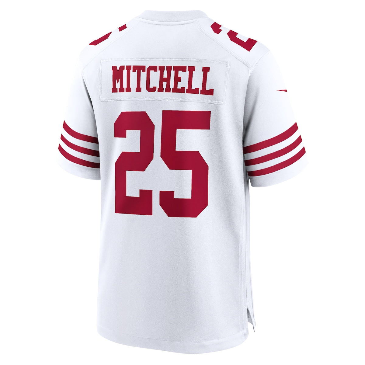 Men's Elijah Mitchell Nike 49ers Alternate Game Jersey - White
