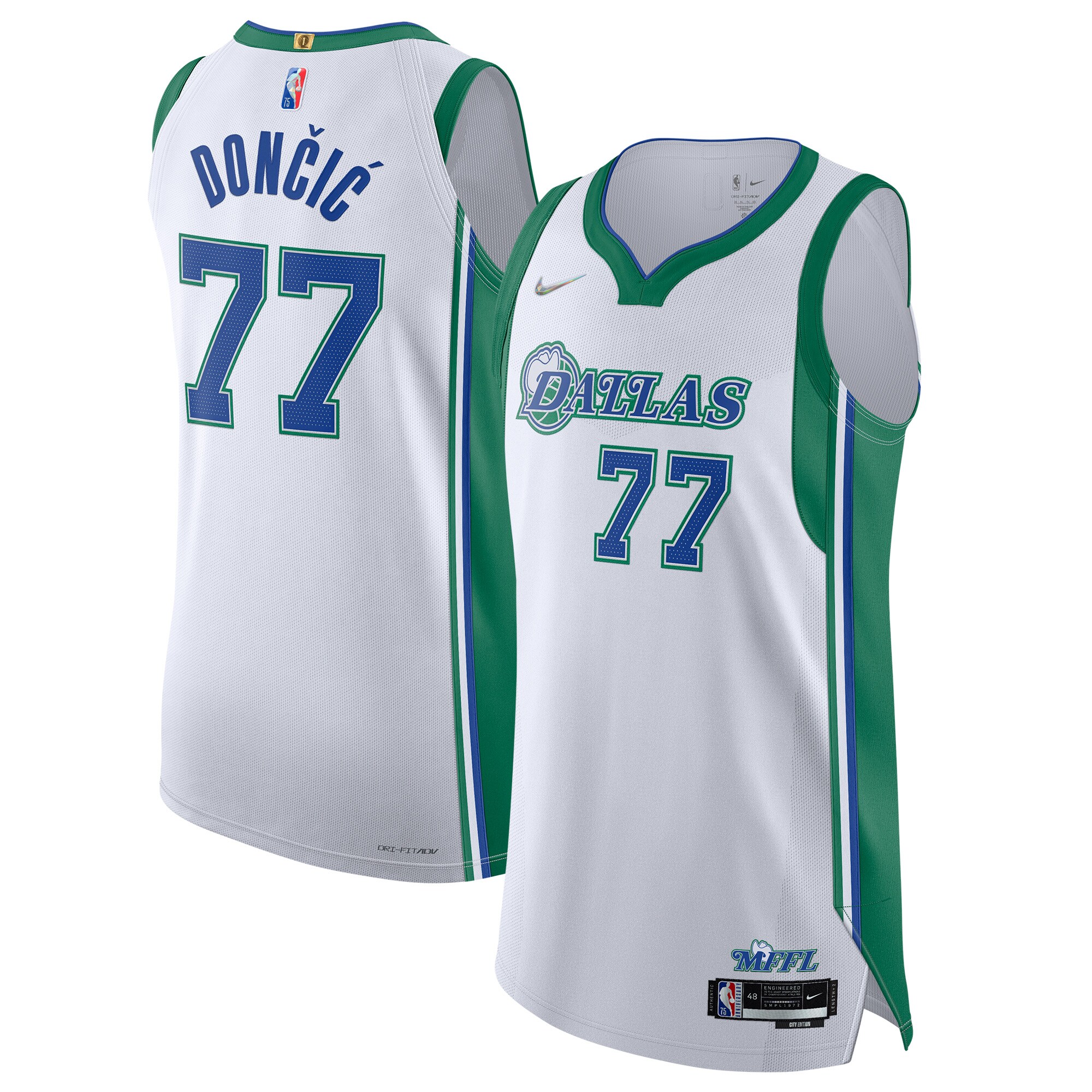 Luka Doncic Dallas Mavericks Nike 2021/22 Authentic Player Jersey - City Edition - White