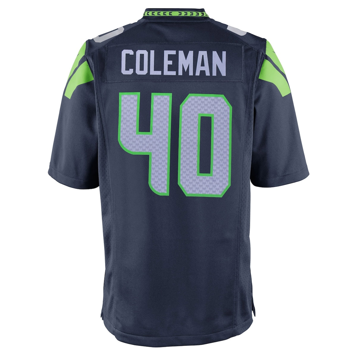 Boys' Grade School Derrick Coleman Nike Seahawks Team Color Game Day Jersey - Navy