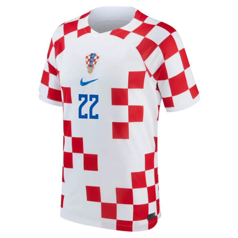 Croatia Josip Juranovic Home Jersey 2022 World Cup Kit