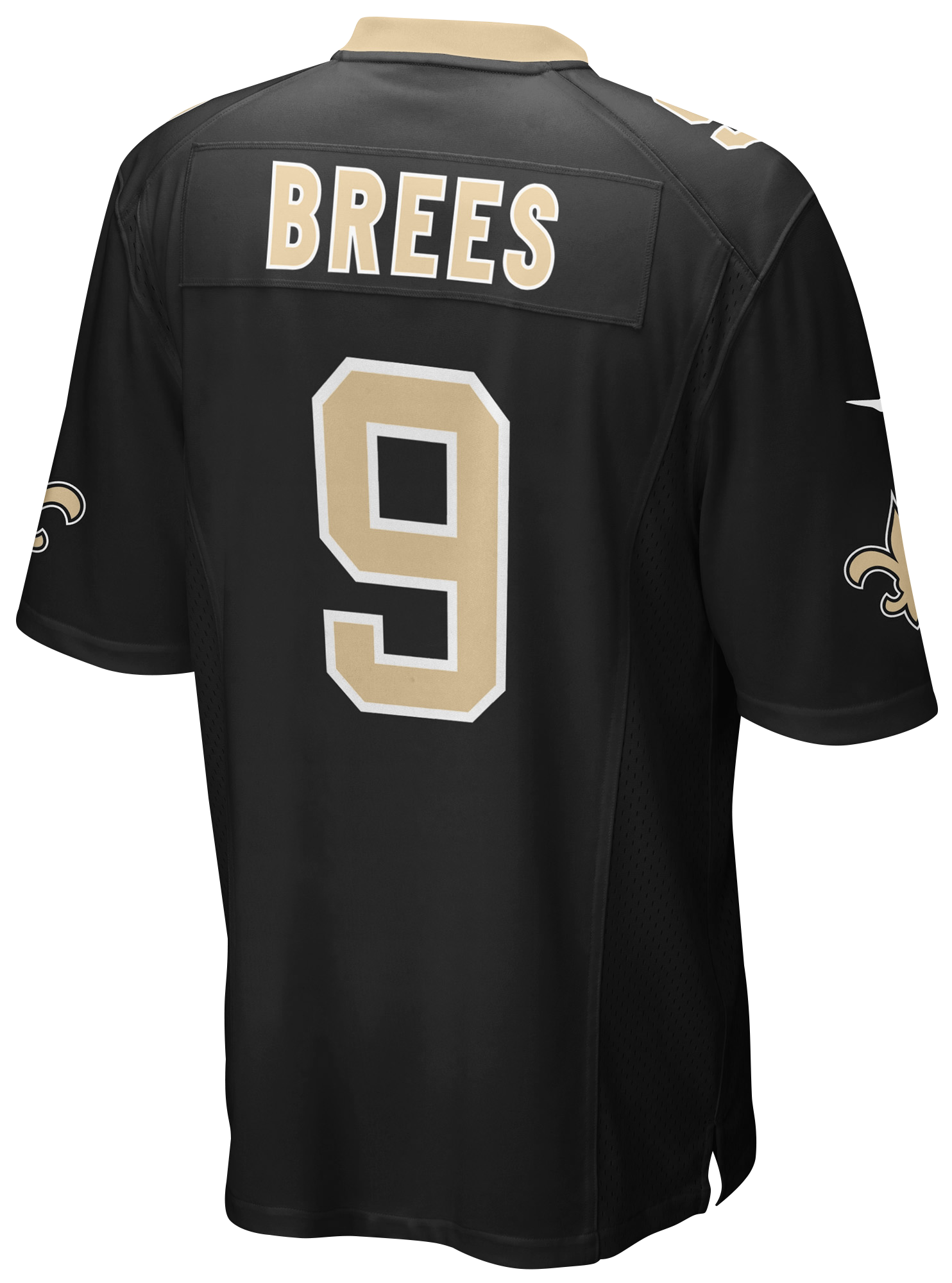 Boys' Grade School Brees Drew Nike Saints Team Color Game Day Jersey - Black