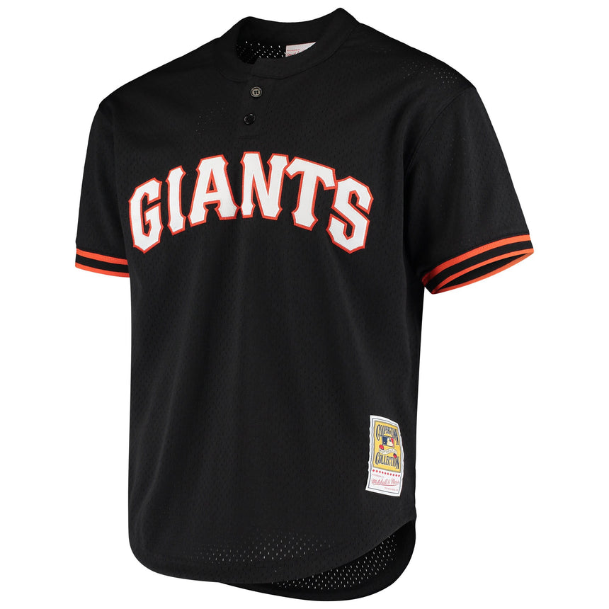Men's San Francisco Giants Matt Williams Mitchell & Ness Black Cooperstown Collection Mesh Batting Practice Jersey
