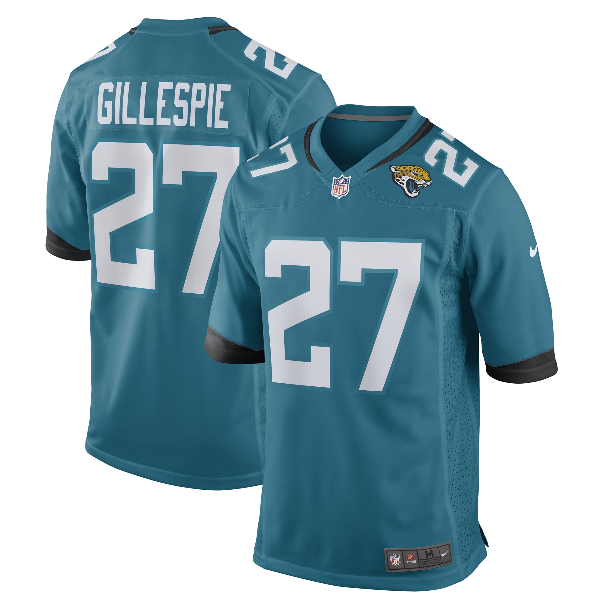 Tyree Gillespie Jacksonville Jaguars Nike Game Player Jersey - Teal
