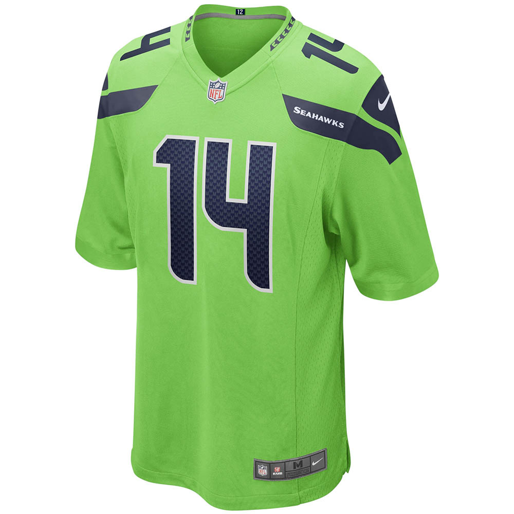 Men's Seattle Seahawks DK Metcalf Game Jersey Neon Green