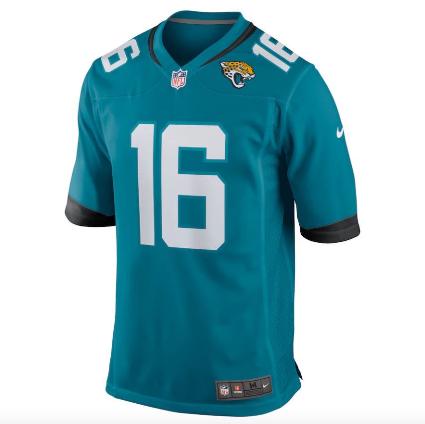 Men's Trevor Lawrence Teal Jacksonville Jaguars Game Jersey