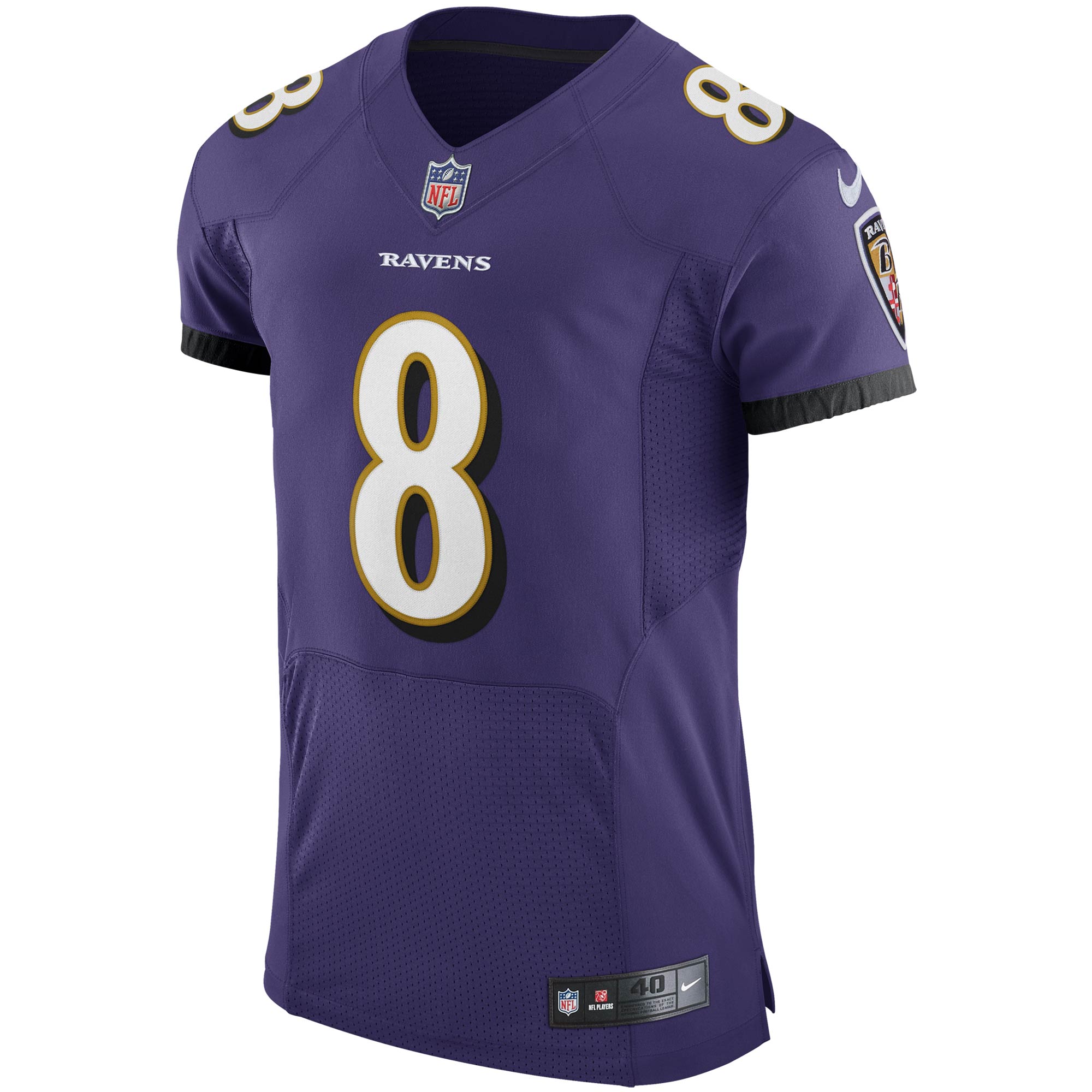 Men's Nike Lamar Jackson Purple Baltimore Ravens Vapor Elite Player Jersey