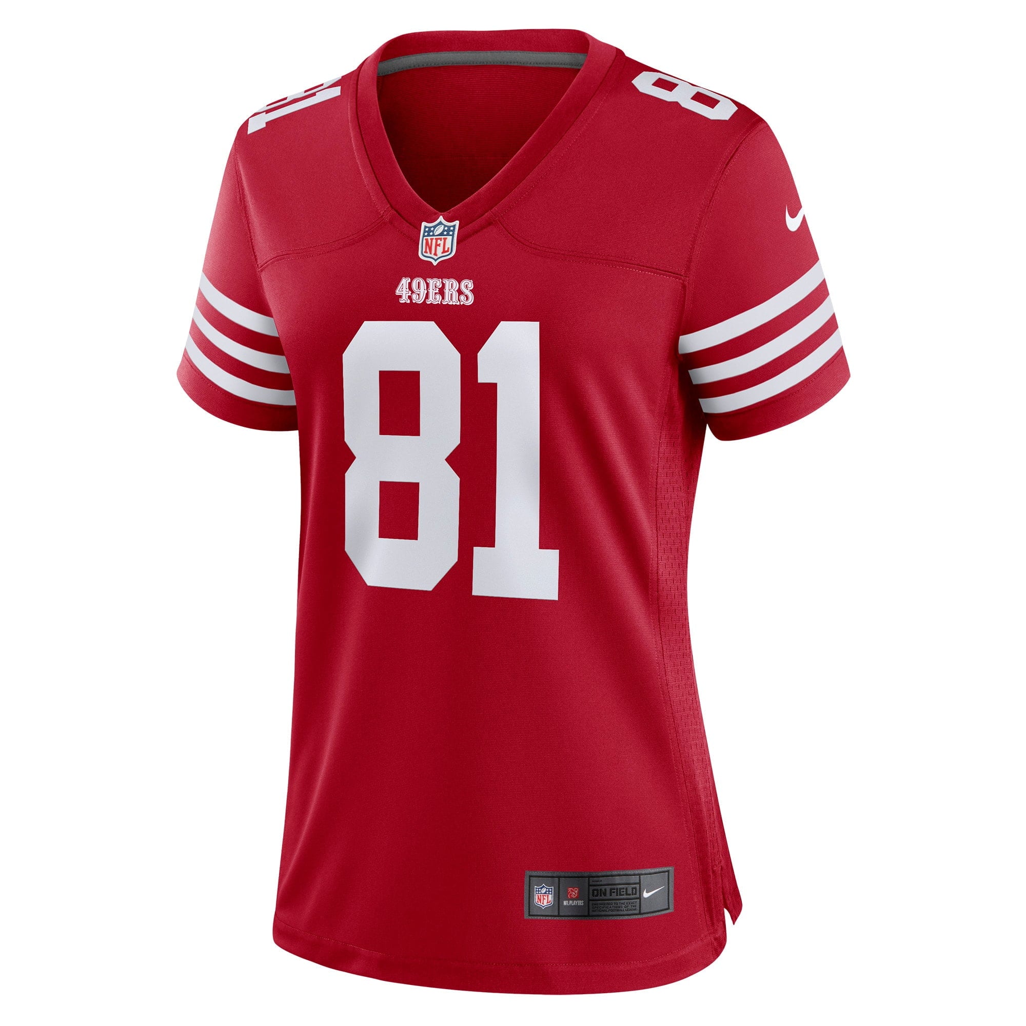 Women's Nike Tyler Kroft Scarlet San Francisco 49ers Game Player Jersey