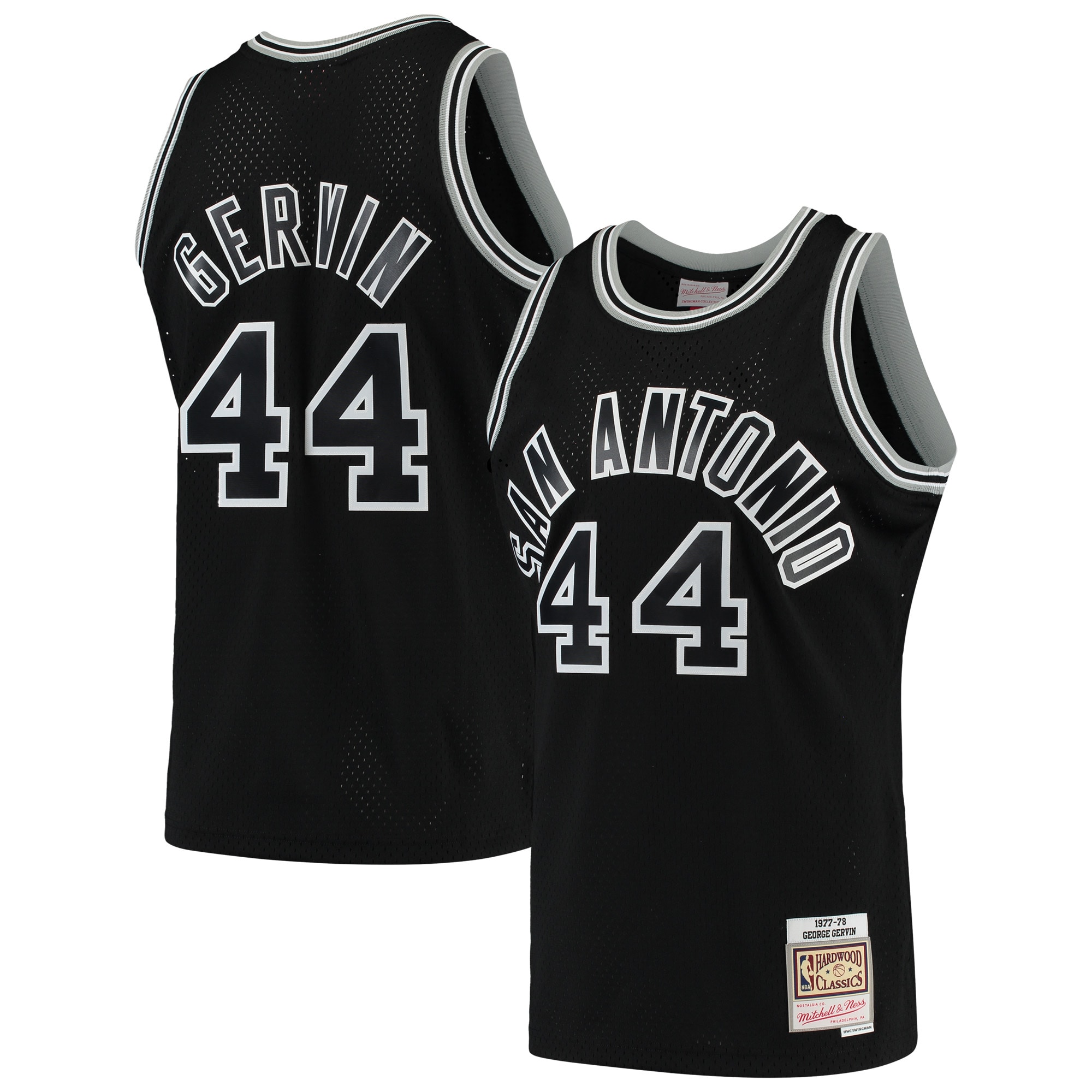 George Gervin San Antonio Spurs Mitchell & Ness Hardwood Classics Swingman Jersey - Black
