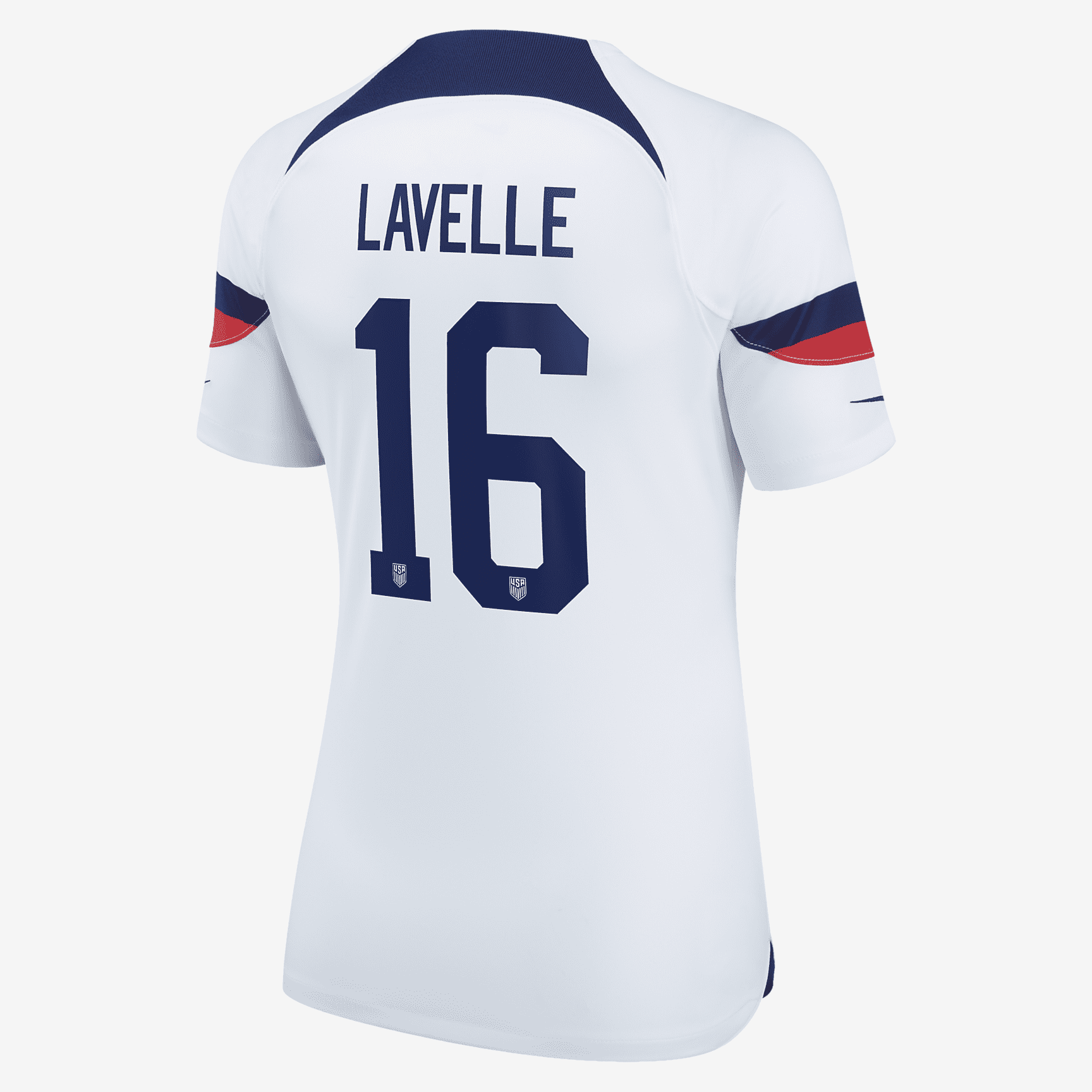USWNT 2022/23 Stadium Home (Rose Lavelle) Women's Nike Dri-FIT Soccer Jersey - White
