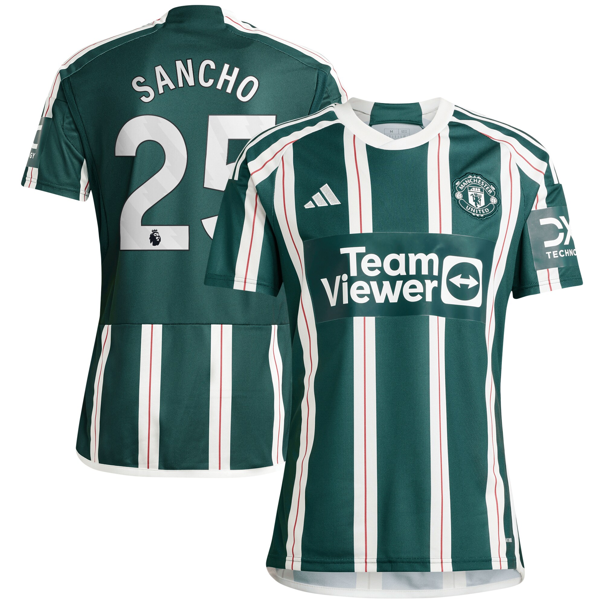 Jadon Sancho Manchester United adidas 2023/24 Away Replica Player Jersey - Green