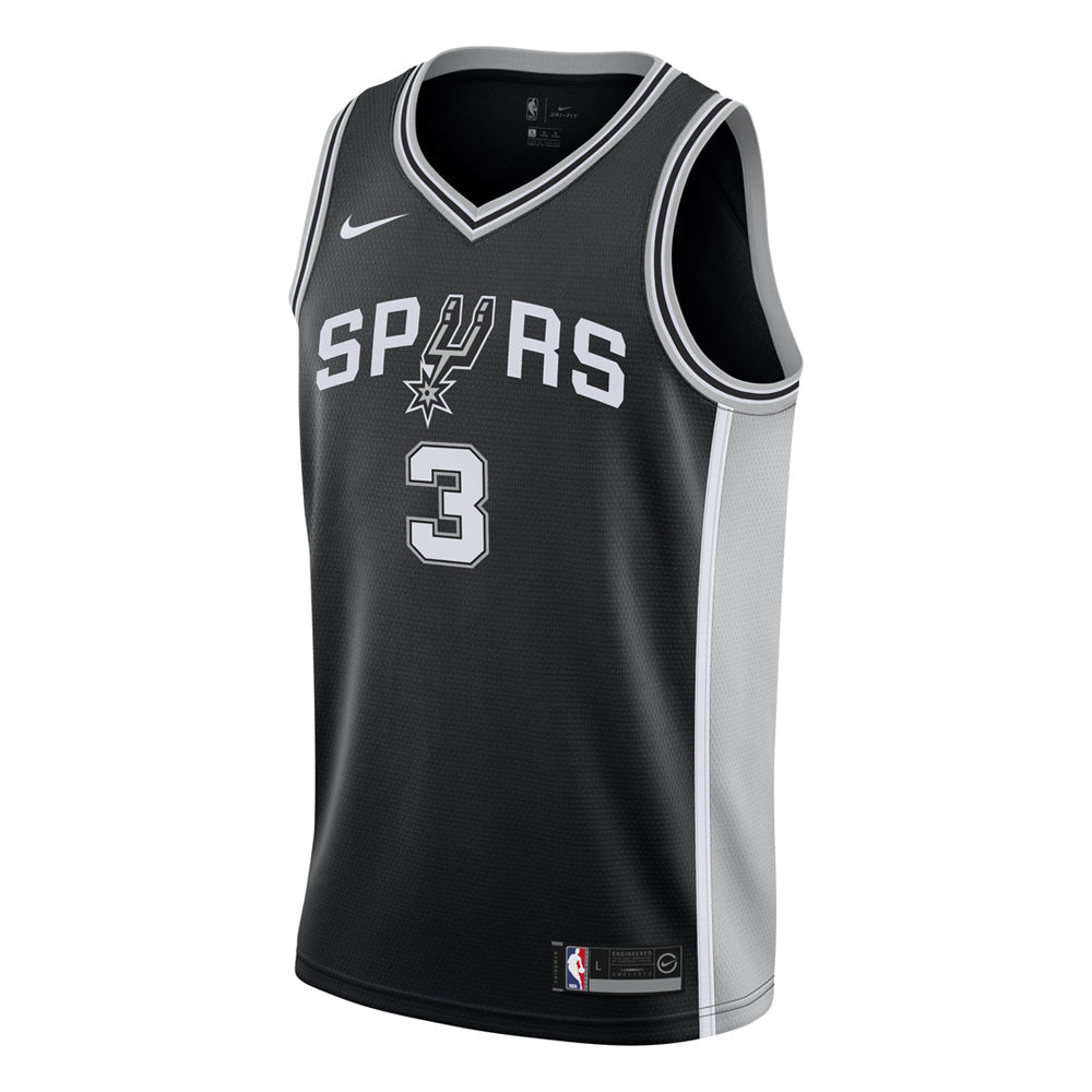Men's San Antonio Spurs Keldon Johnson Icon Edition Jersey - Black
