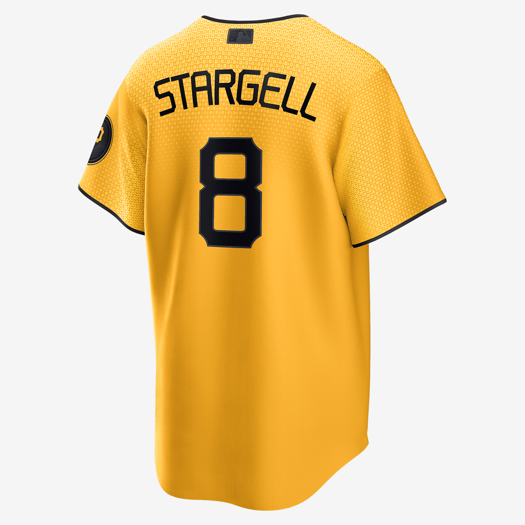 MLB Pittsburgh Pirates City Connect (Willie Stargell) Men's Replica Baseball Jersey - Sundown/Black