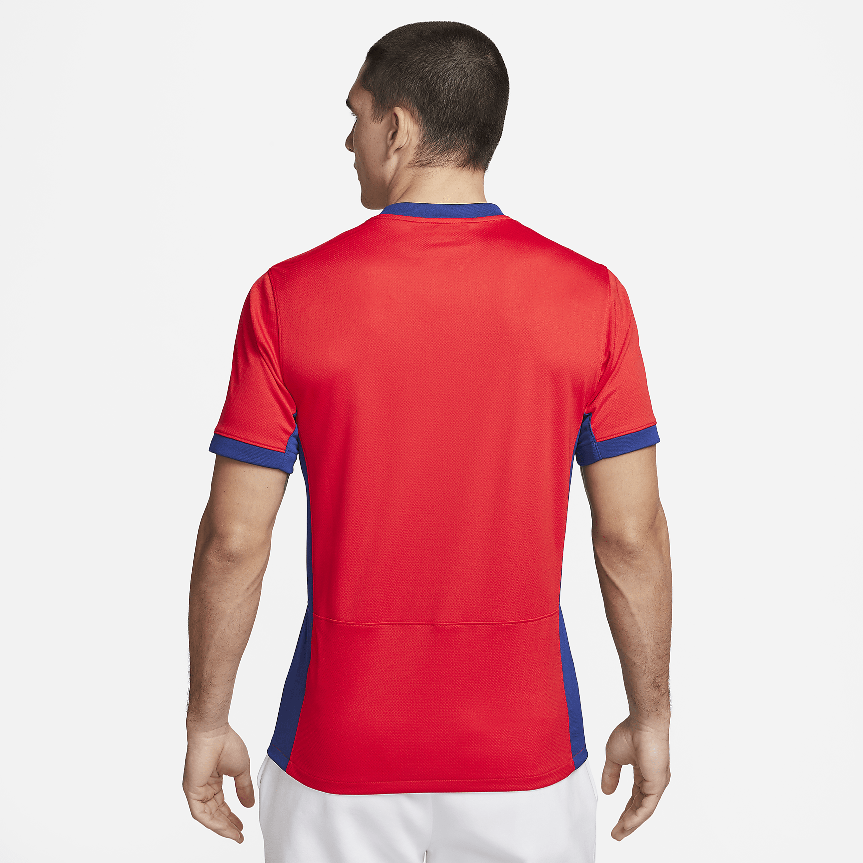 Norway 2023 Stadium Home Men's Nike Dri-FIT Soccer Jersey - Global Red/Global Blue/White