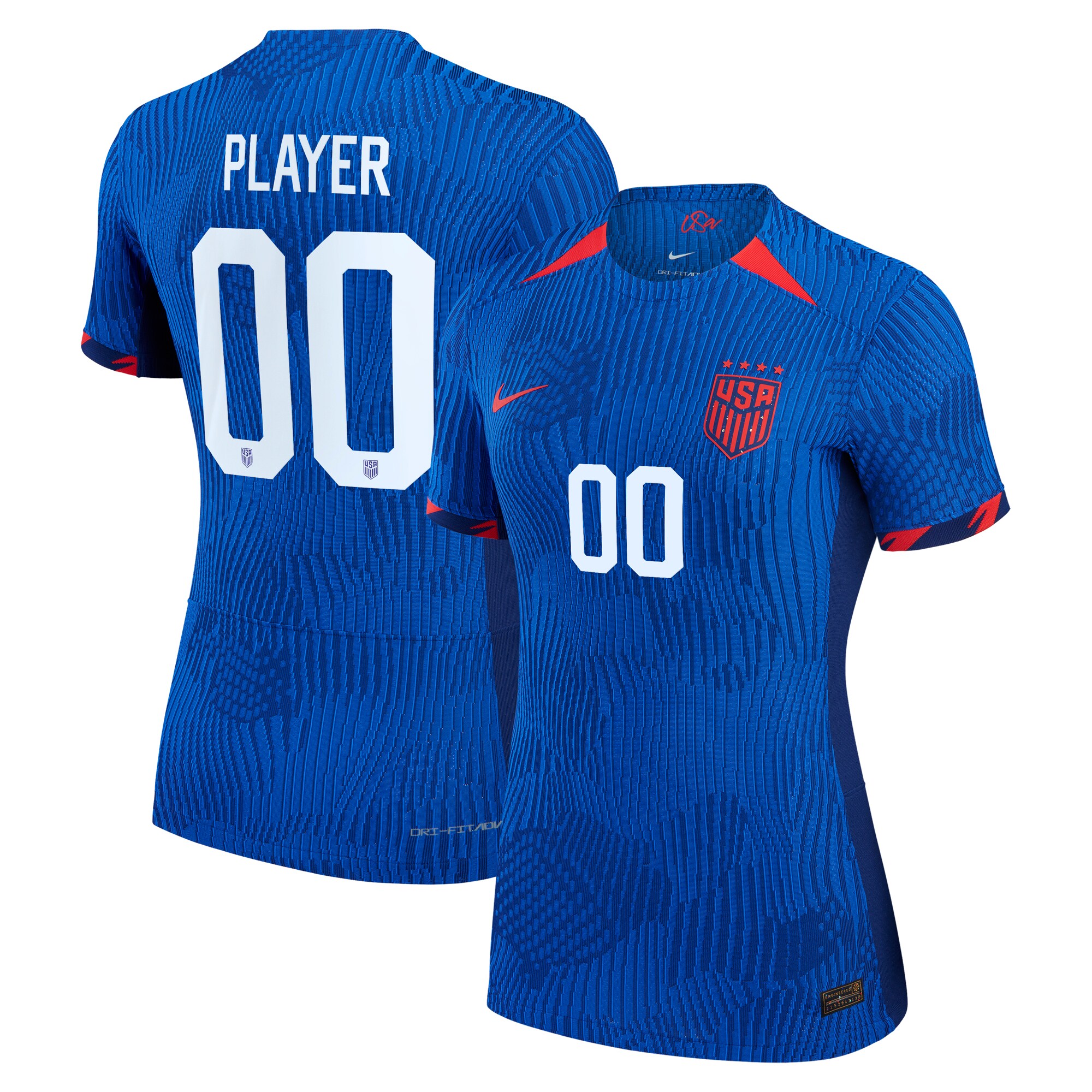 USWNT Nike Women's 2023 Away Pick-A-Player Authentic Jersey - Royal