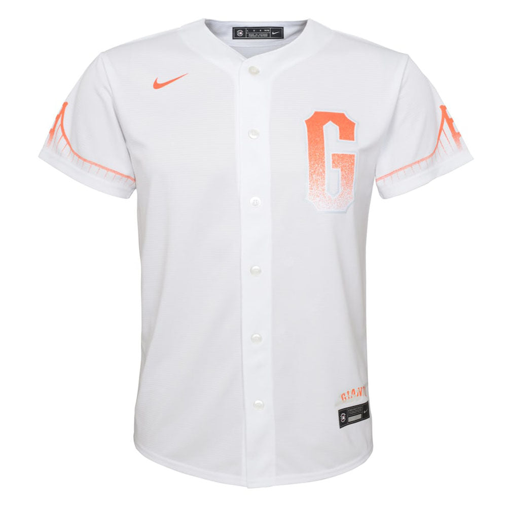 Youth San Francisco Giants Brandon Crawford City Connect Replica Jersey - White