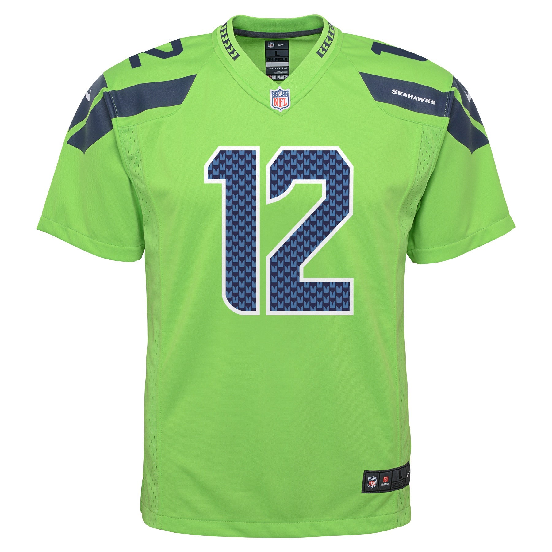 Nike Youth Color Rush Game Jersey Seattle Seahawks Fan #12