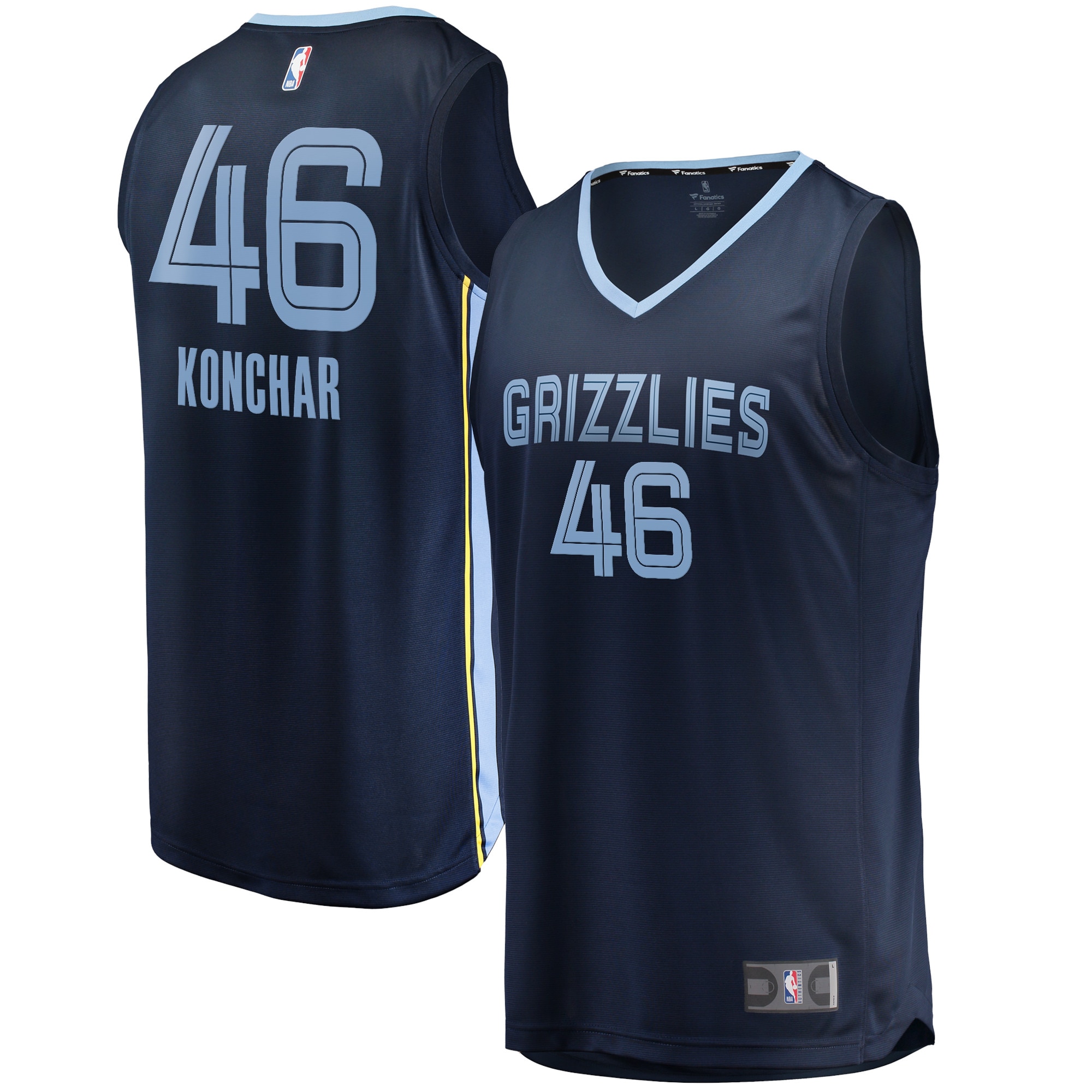 John Konchar Memphis Grizzlies Fanatics Branded 2021/22 Fast Break Replica Jersey - Icon Edition - Navy