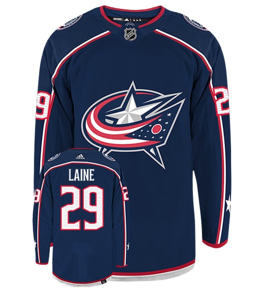 Patrik Laine Columbus Blue Jackets  Adidas Primegreen Authentic NHL Hockey Jersey