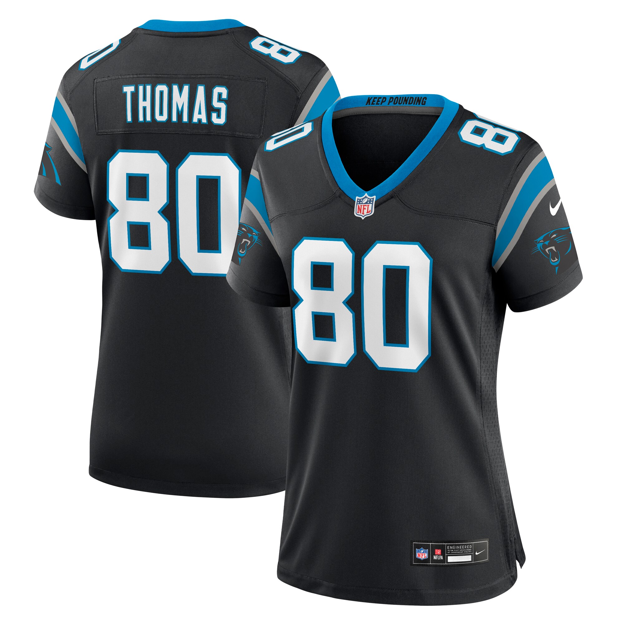 Ian Thomas Carolina Panthers Nike Women's Team Game Jersey - Black