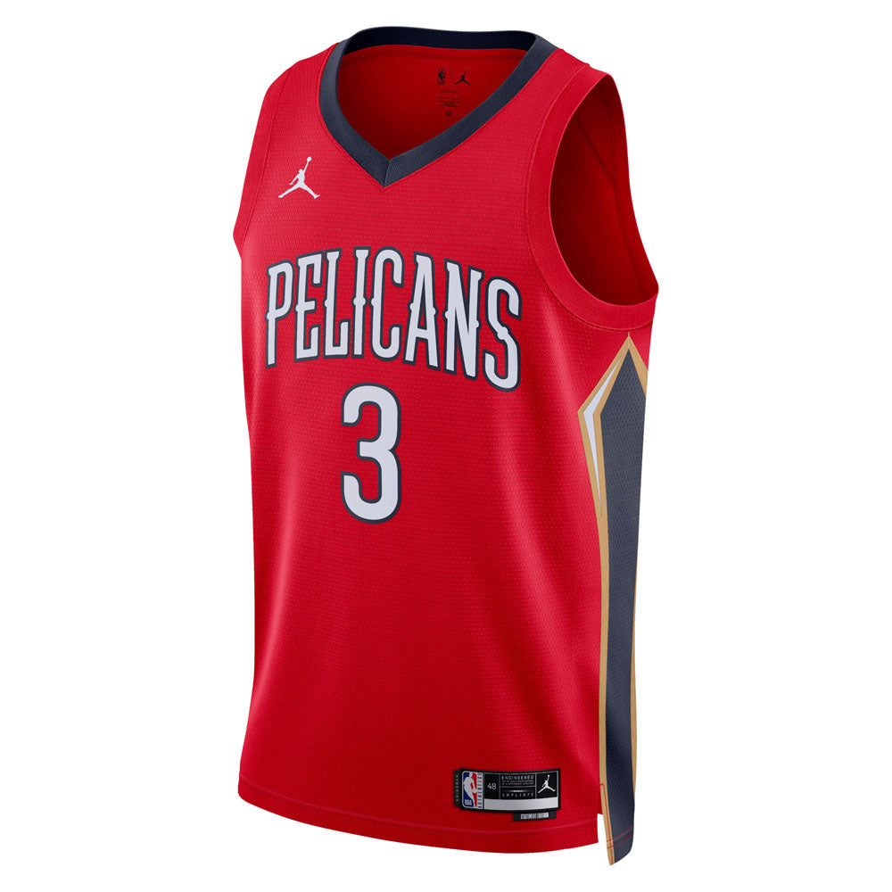 Men's New Orleans Pelicans CJ McCollum Statement Edition Jersey - Red