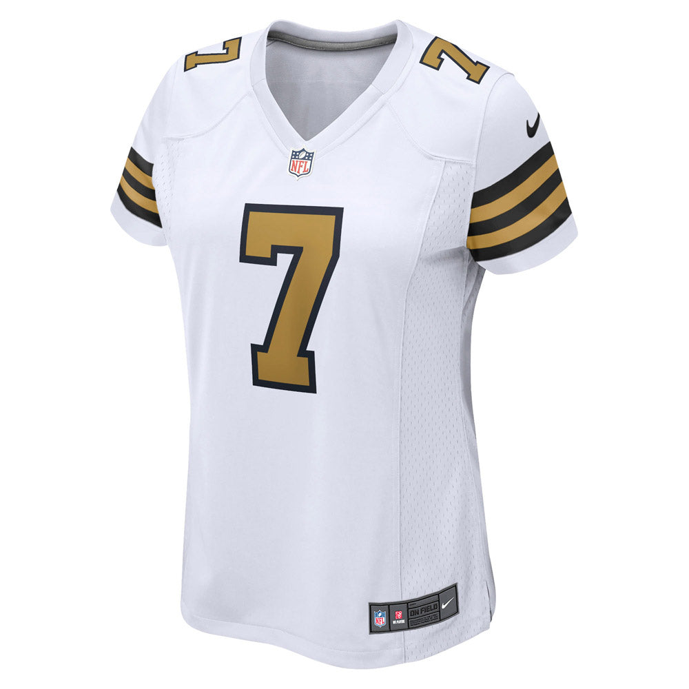 Women's New Orleans Saints Taysom Hill Alternate Game Jersey- White