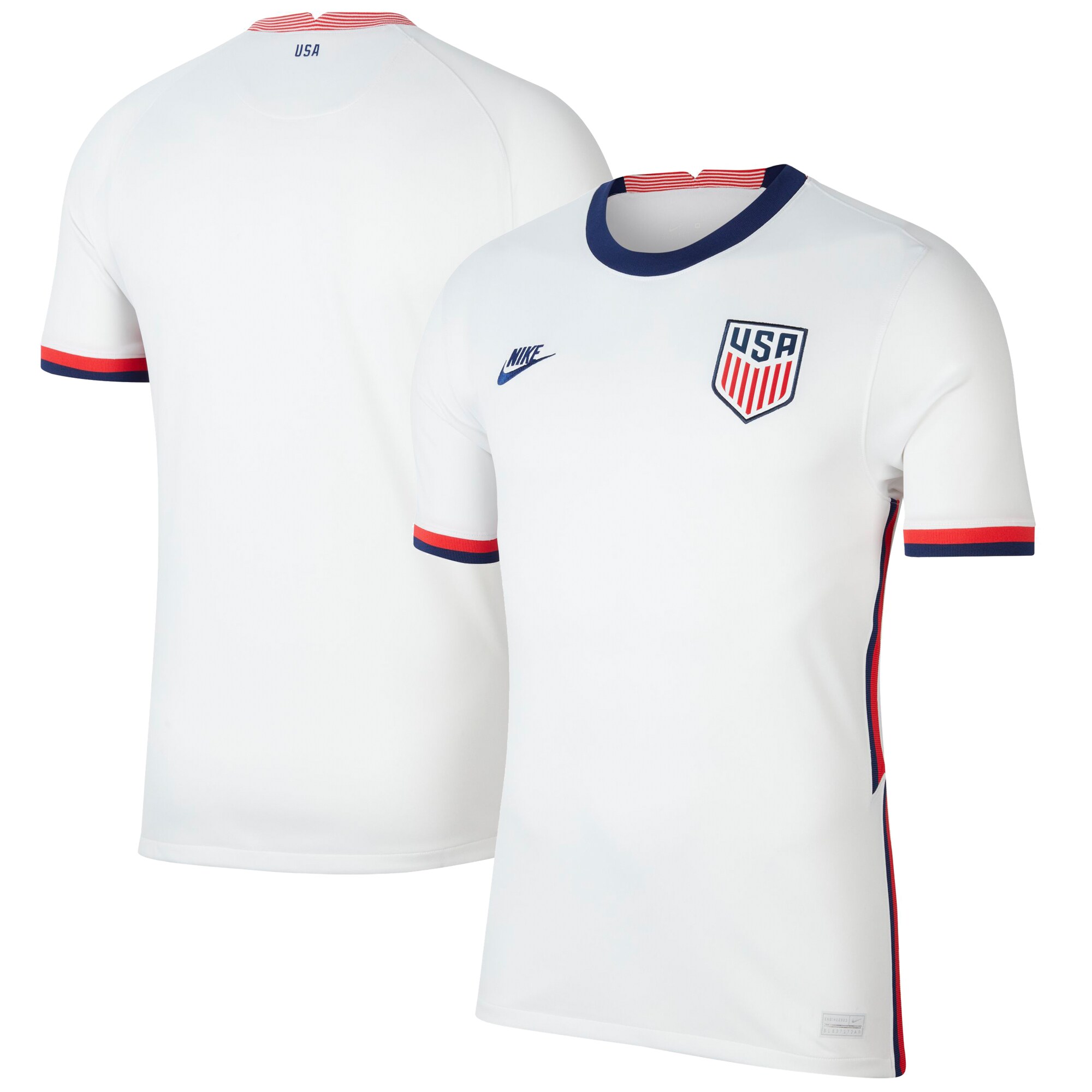 USMNT Nike 2020 Home Stadium Breathe Replica Jersey - White