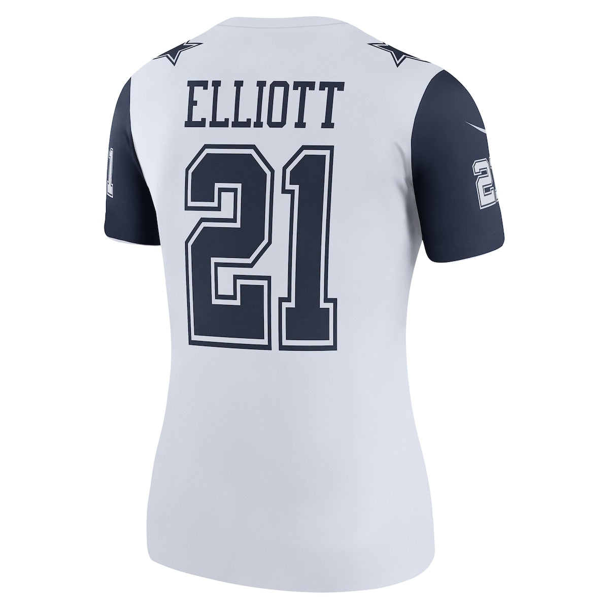 Women's Ezekiel Elliott Nike Cowboys Color Rush Legend Jersey - White