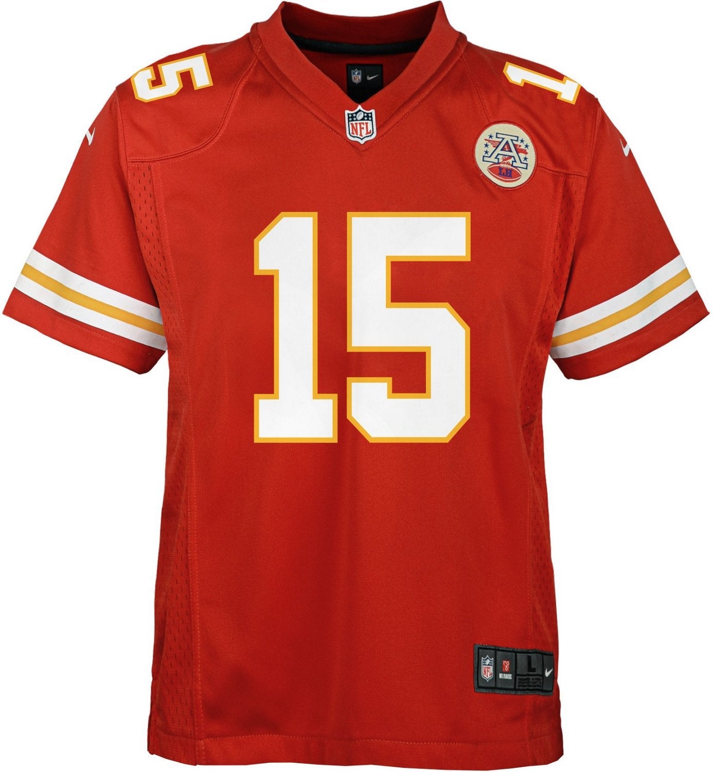 Nike Boys' Kansas City Chiefs Patrick Mahomes 15 Game Team Jersey