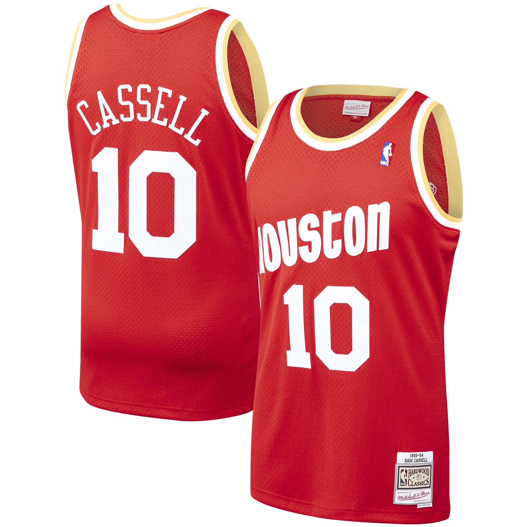 Sam Cassell Houston Rockets Mitchell & Ness Hardwood Classics Swingman Jersey - Red
