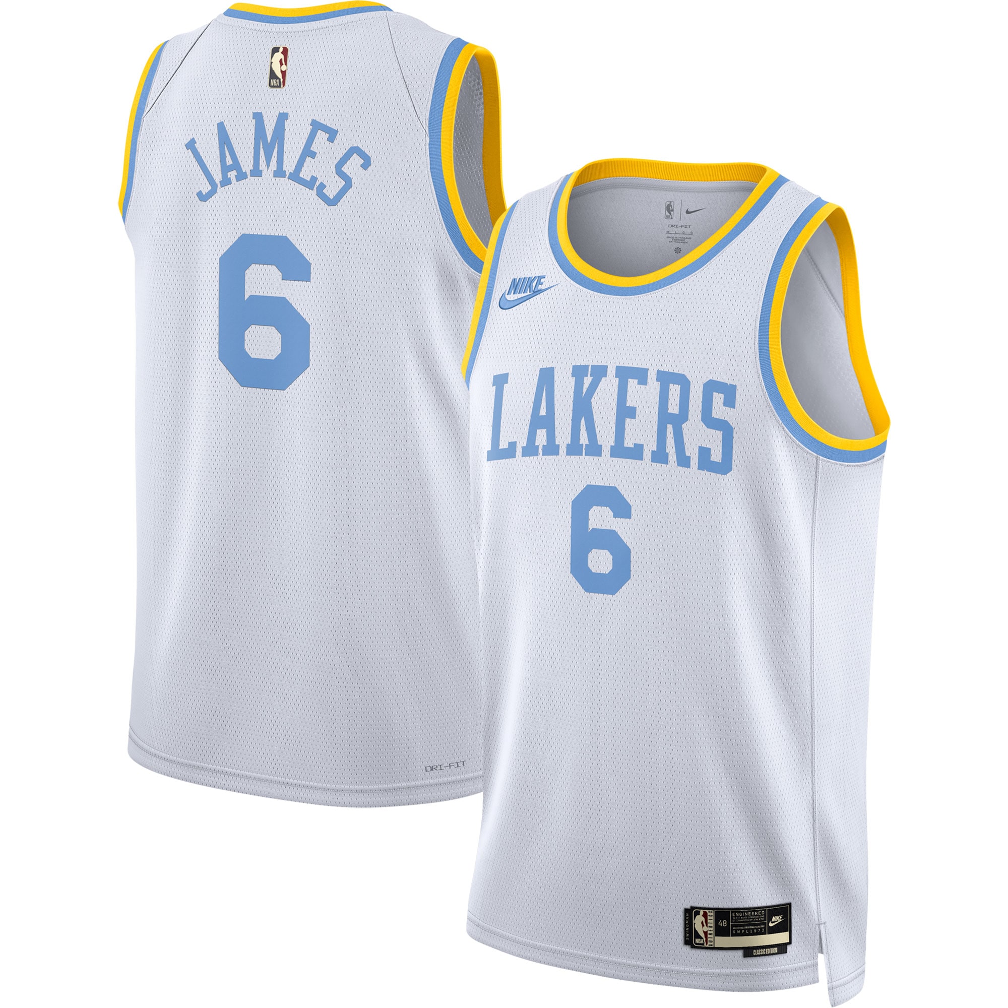 LeBron James Los Angeles Lakers Nike Swingman Jersey - Classic Edition - White