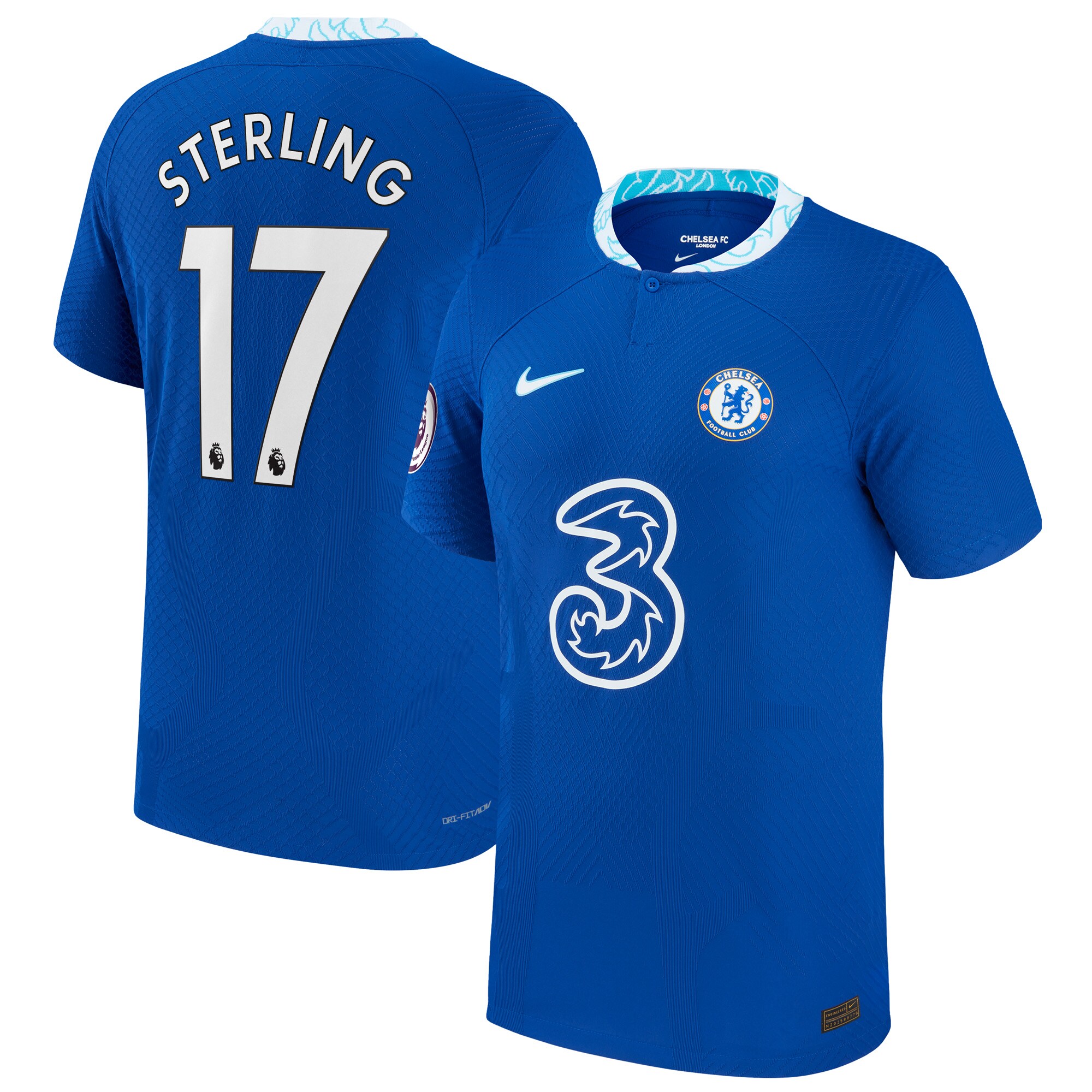 Raheem Sterling Chelsea Nike 2022/23 Home Vapor Match Authentic Jersey - Blue