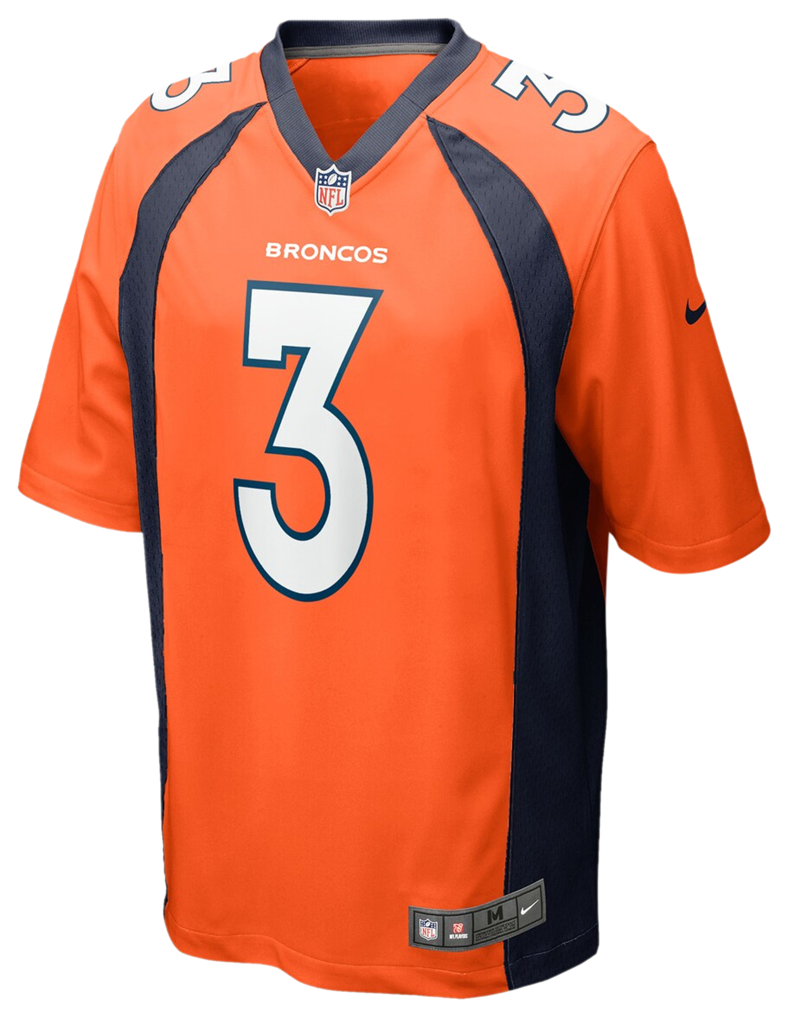 Boys' Grade School Wilson Russell Nike Broncos Game Jersey - Orange