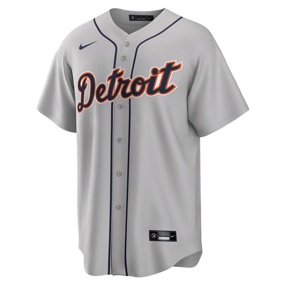 Men's Detroit Tigers Spencer Torkelson Cool Base Replica Road Jersey - Gray