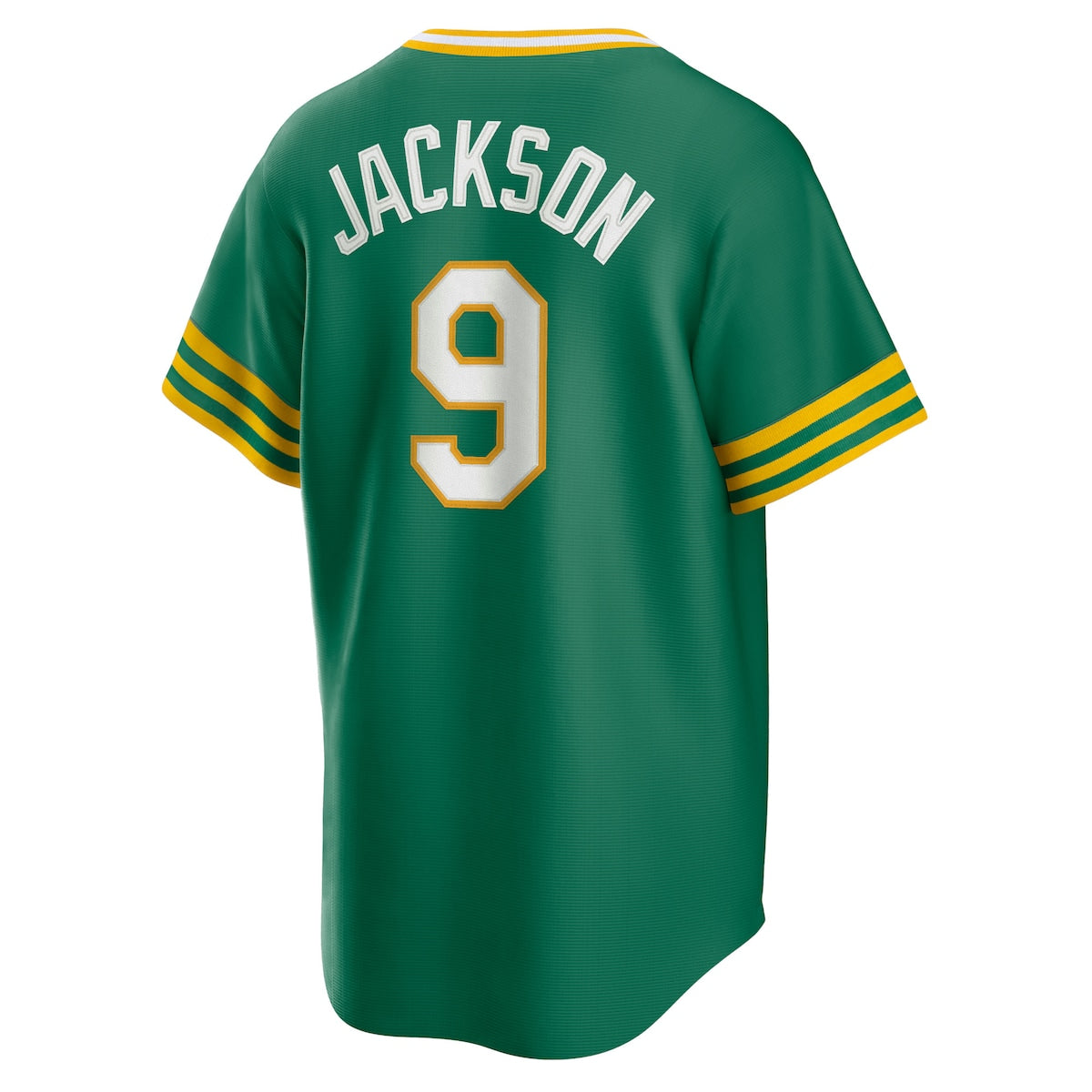 Men's Reggie Jackson Nike Athletics Road Cooperstown Jersey - Green