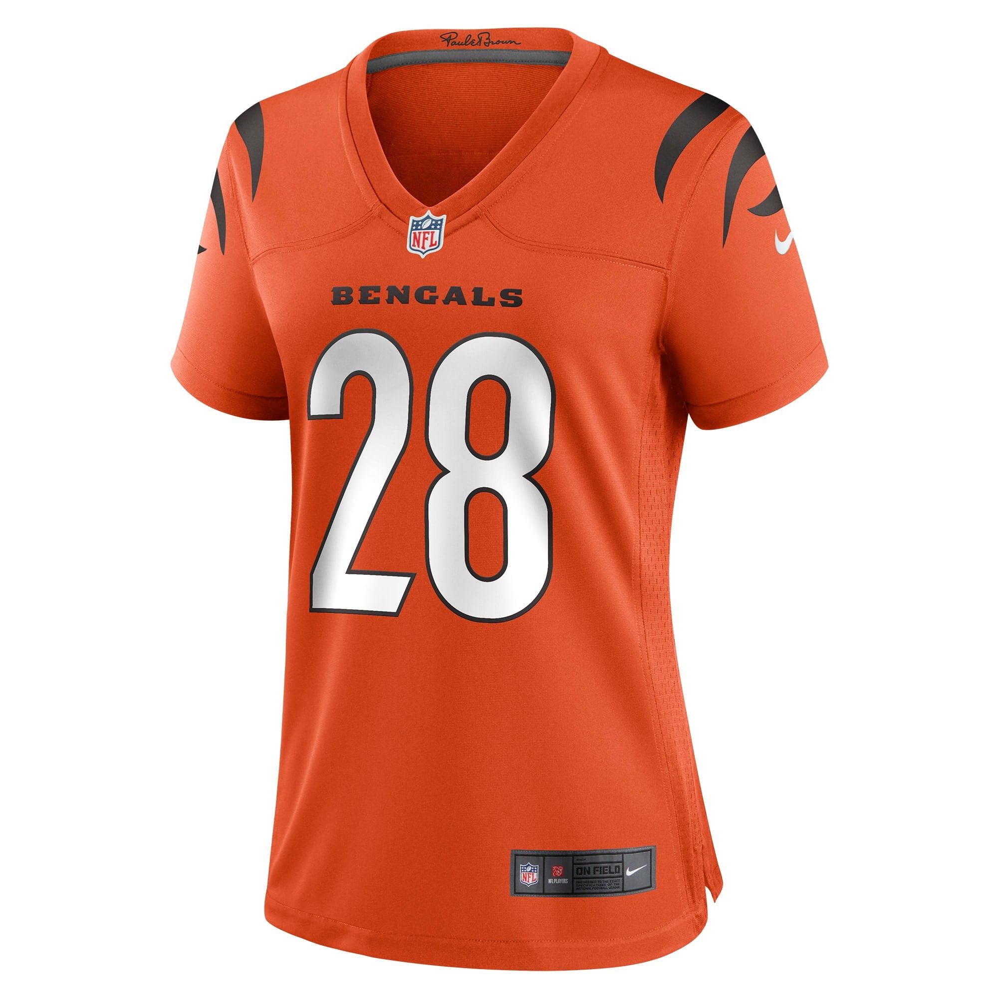 Women's Nike Joe Mixon Orange Cincinnati Bengals Game Jersey