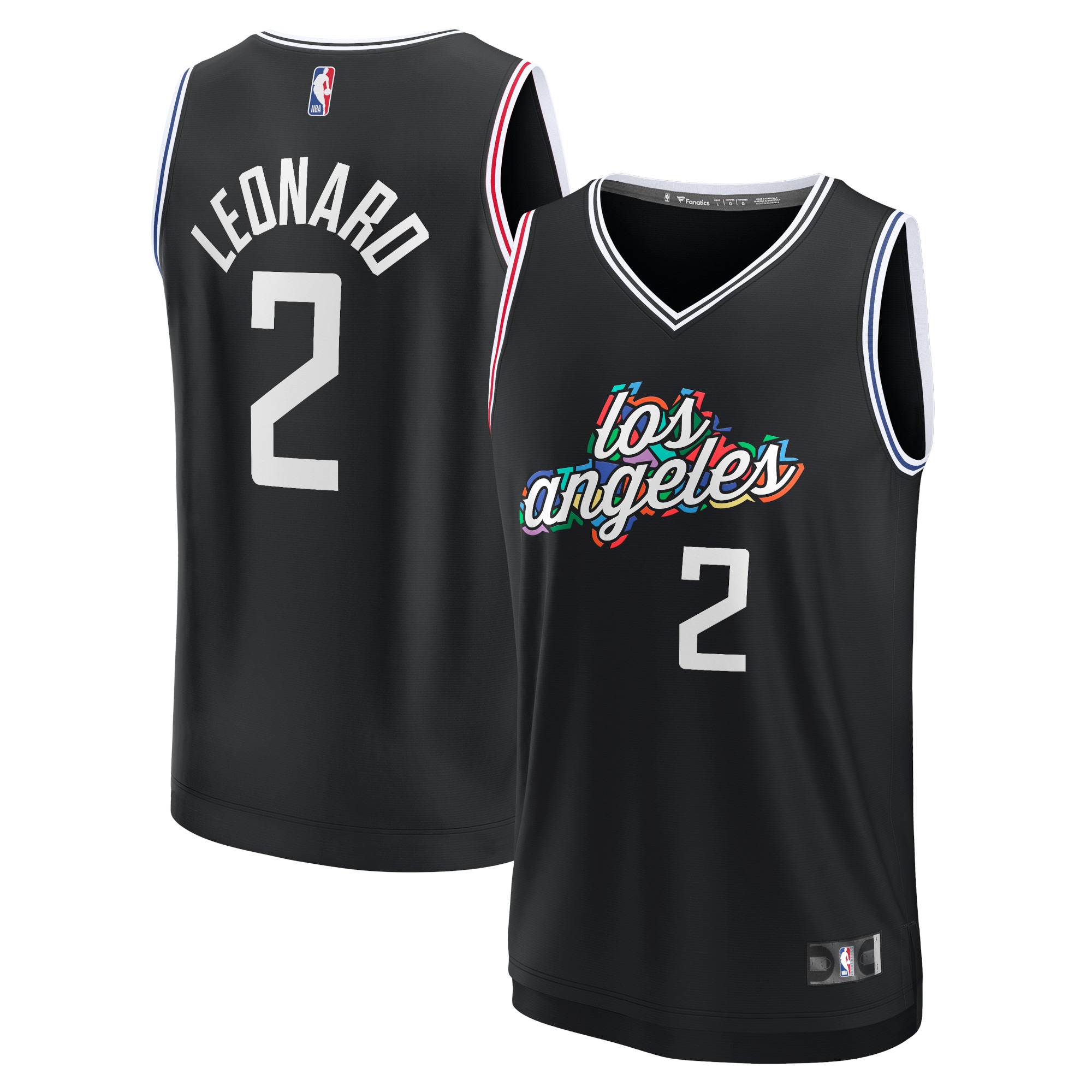 Kawhi Leonard LA Clippers Fanatics Branded Youth 2022/23 Fastbreak Jersey - City Edition - Black