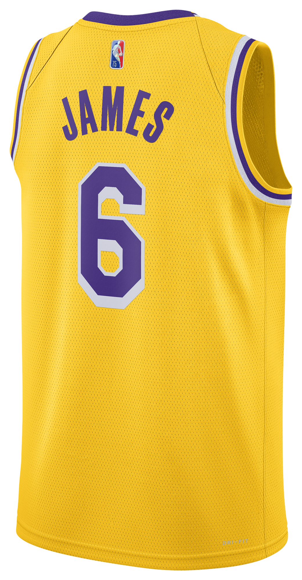 Men's James Lebron Nike Lakers Dri-FIT Swingman DMD Icon Jersey - Yellow