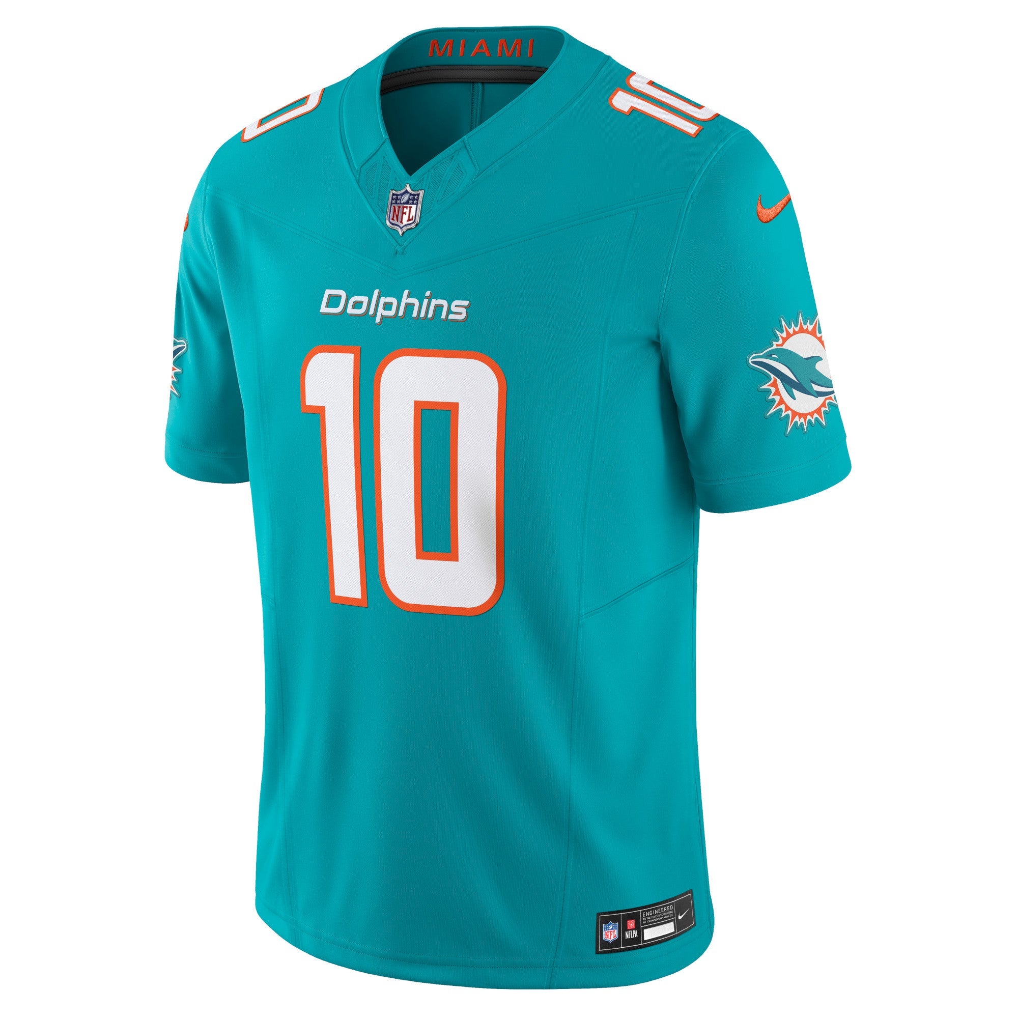 Men's Nike Tyreek Hill Aqua Miami Dolphins Vapor F.U.S.E. Limited Jersey