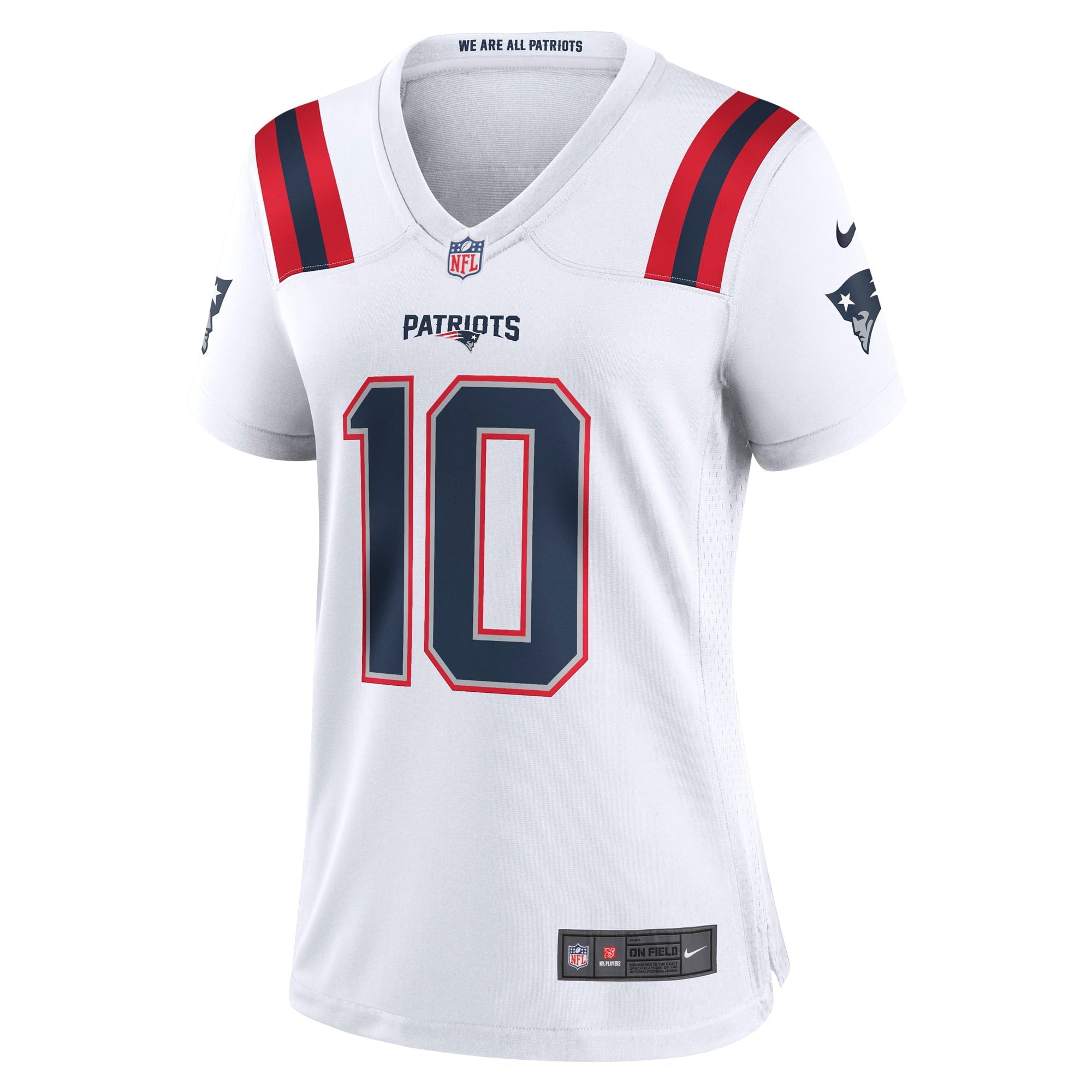 Women's Nike Mac Jones White New England Patriots Player Game Jersey