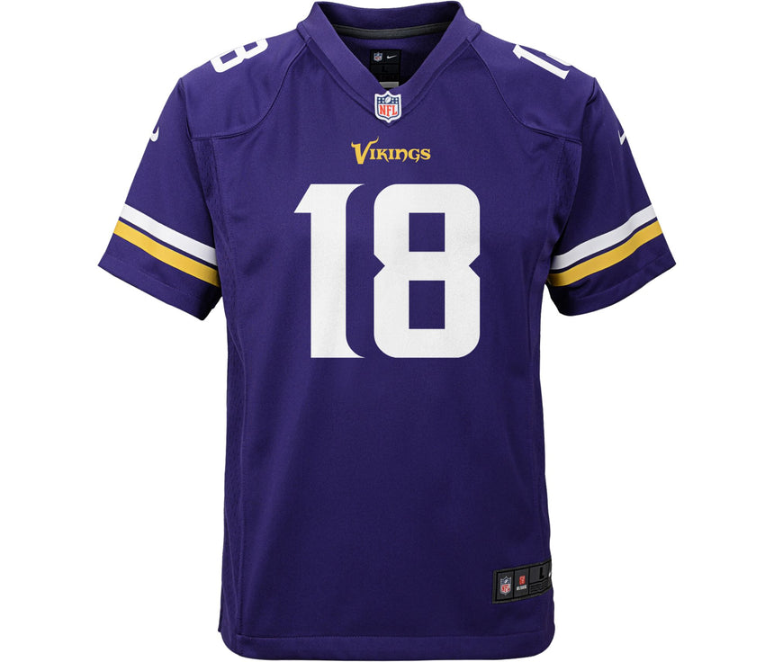 Youth Justin Jefferson Minnesota Vikings Purple Game Jersey