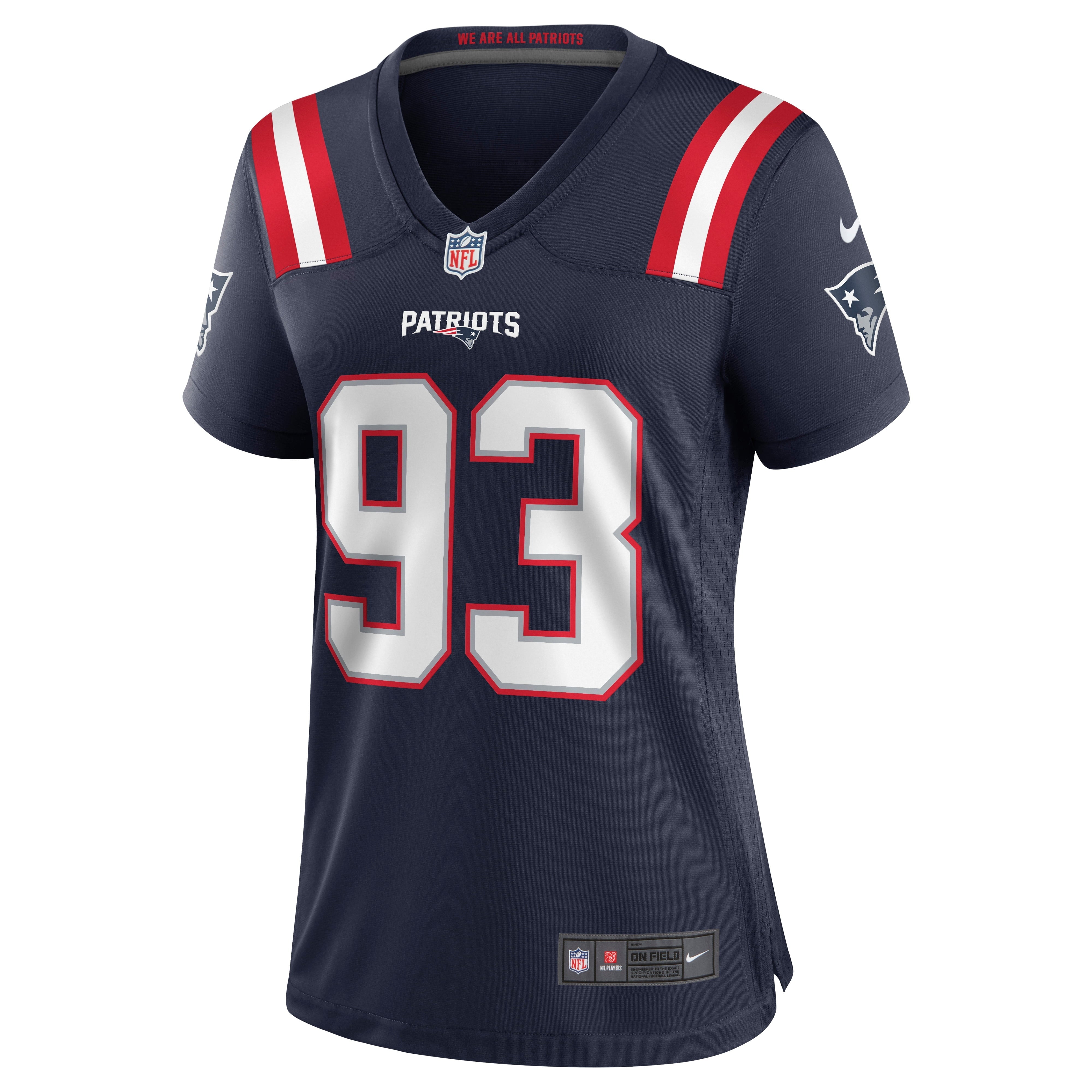 Women's Nike Lawrence Guy Navy New England Patriots Game Jersey
