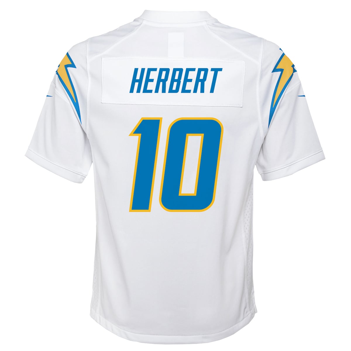 Boys' Grade School Justin Herbert Nike Chargers Game Jersey - White