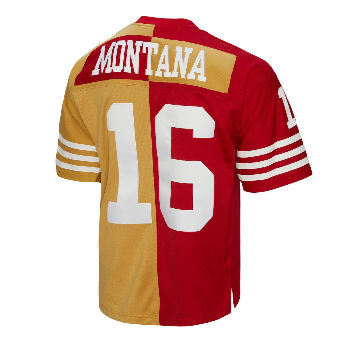 Men's Joe Montana Mitchell & Ness 49ers 1990 Split Legacy Replica Jersey - Red