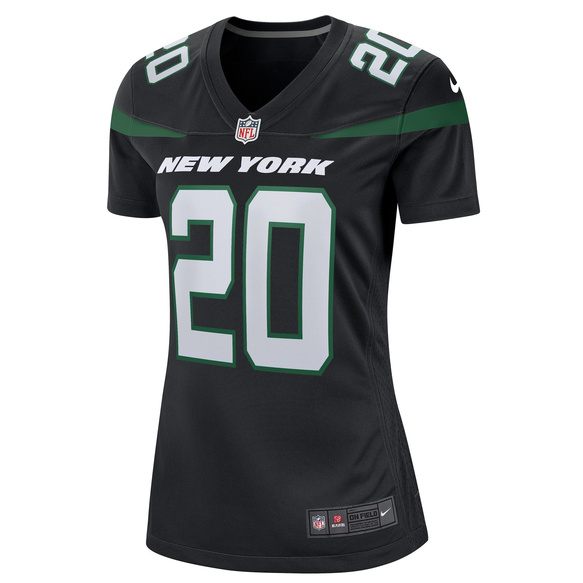 Women's Nike Breece Hall Stealth Black New York Jets Alternate Game Player Jersey