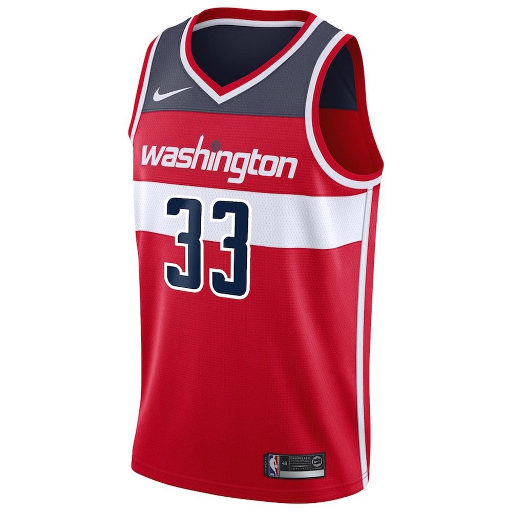 Men's Washington Wizards Kyle Kuzma Icon Edition Jersey - Red