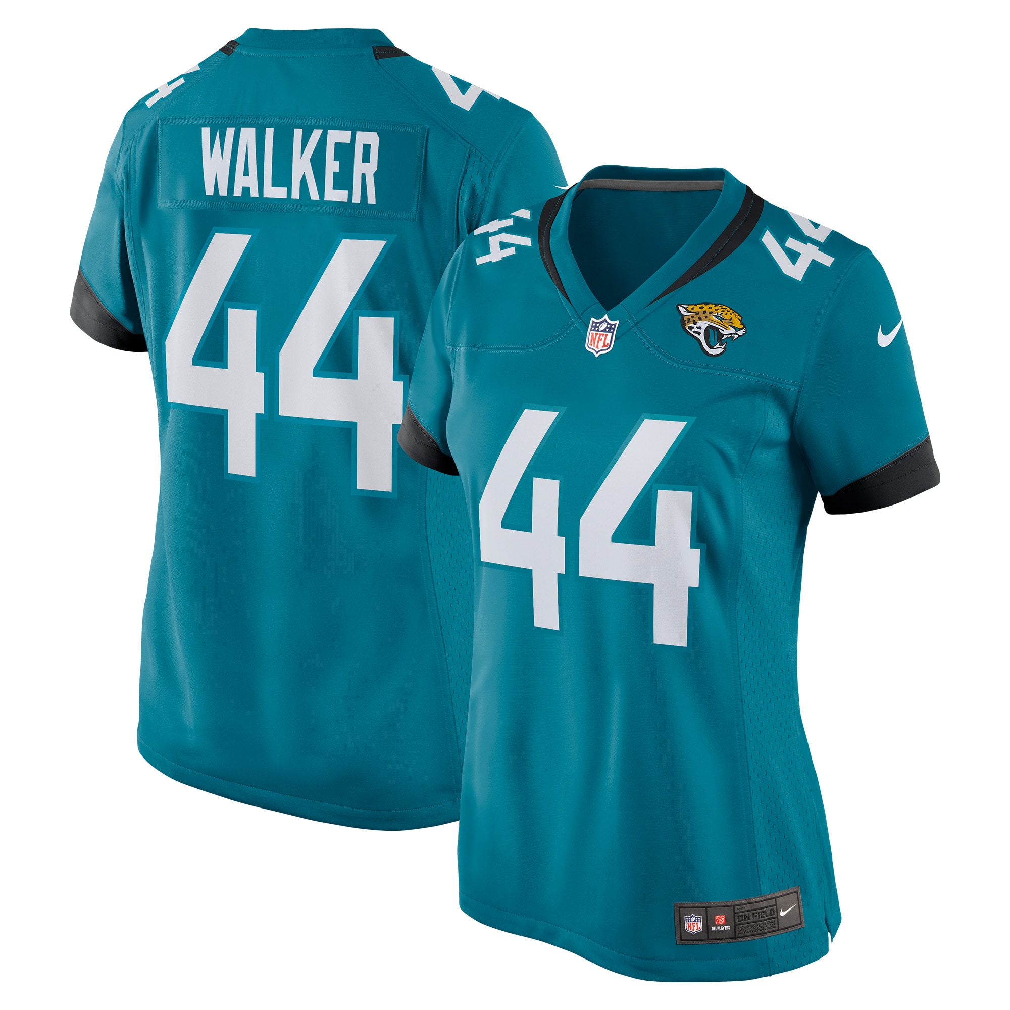 Travon Walker Jacksonville Jaguars Nike Women's Game Jersey - Teal